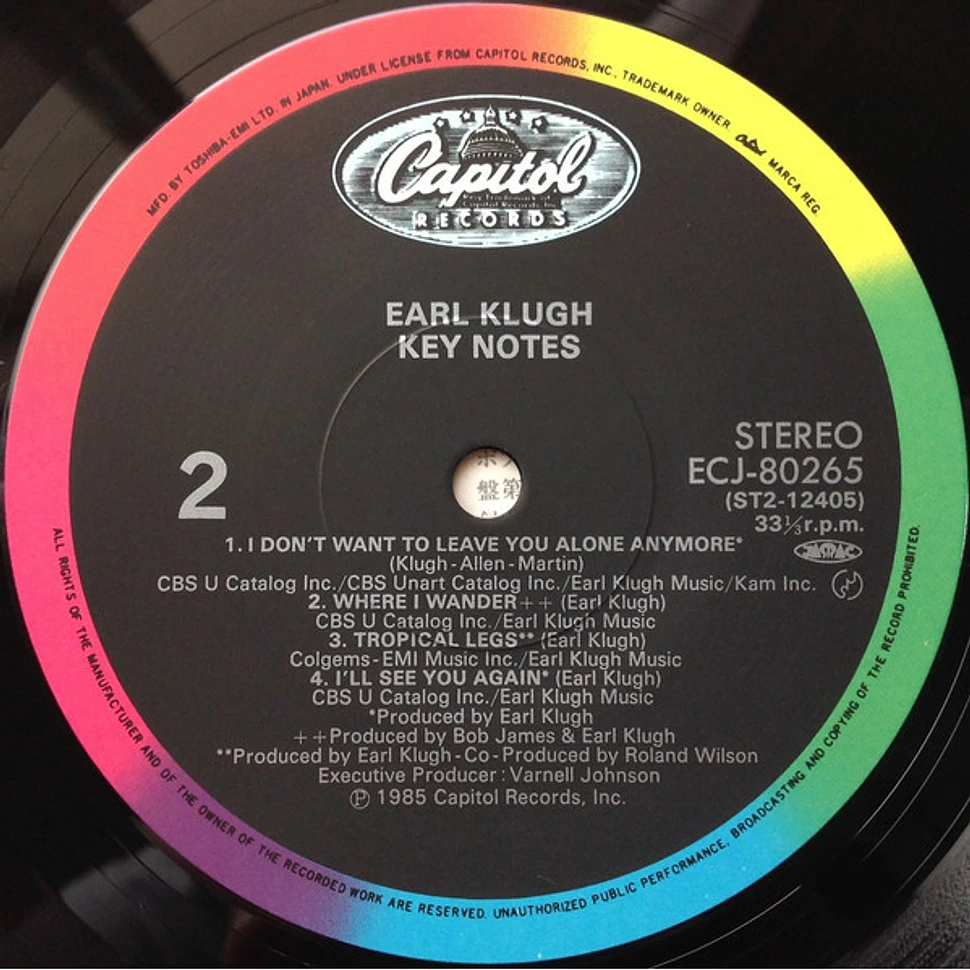 Earl Klugh = Earl Klugh - Key Notes = キー・ノーツ (アール・クルー・グレイテスト・ヒッツ)