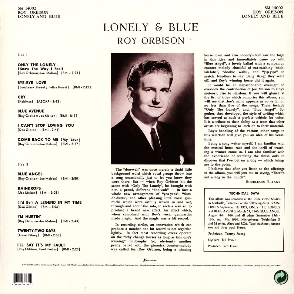 Roy Orbinson - Sings Lonely And Blue