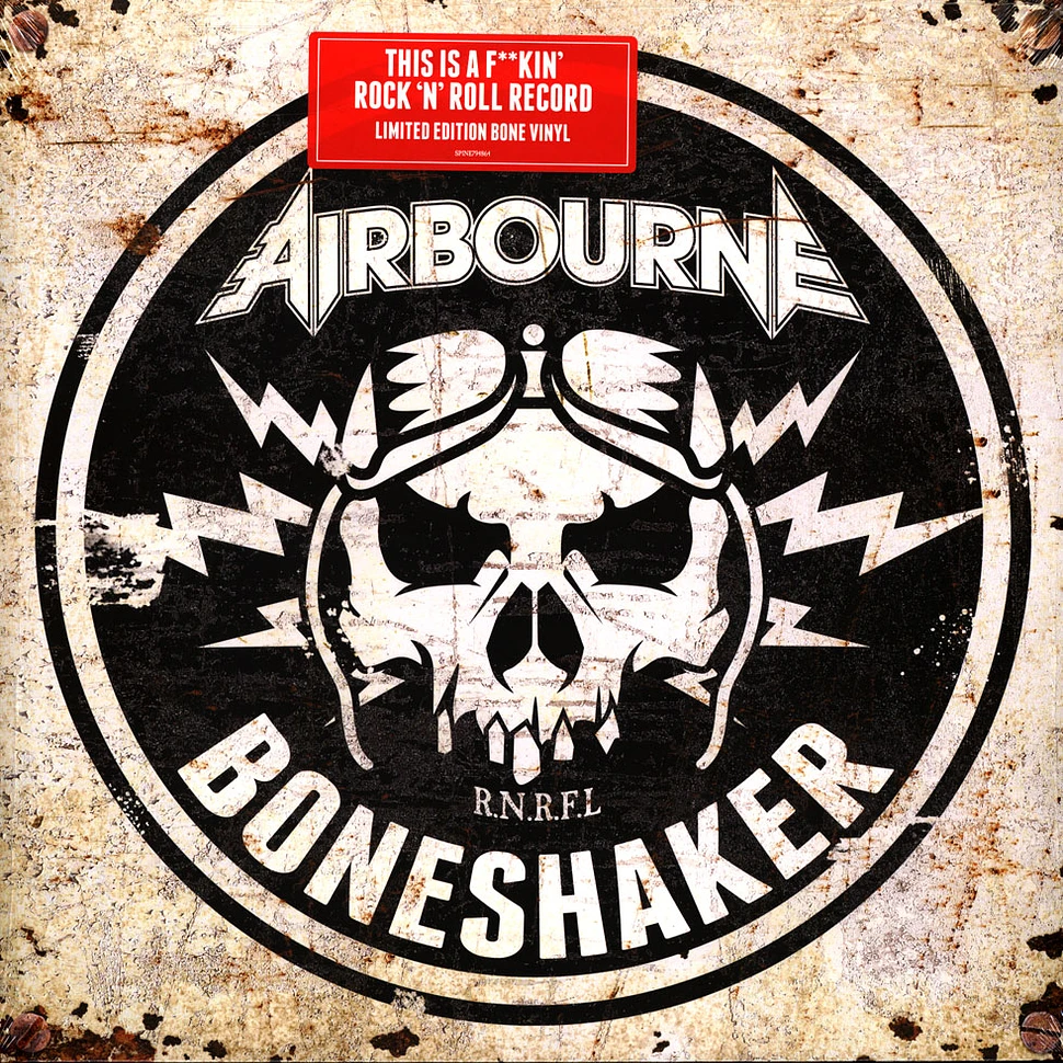 Airbourne - Boneshaker Ivory Colored Vinyl Edition