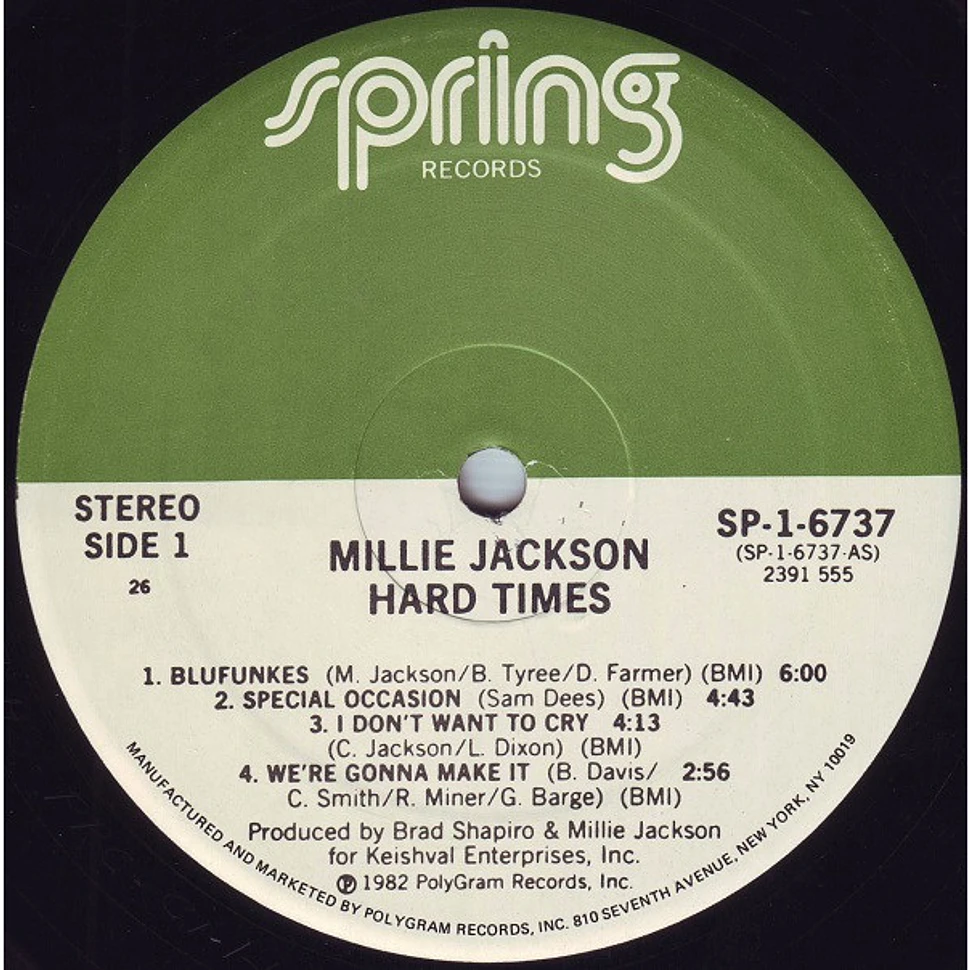 Millie Jackson - Hard Times