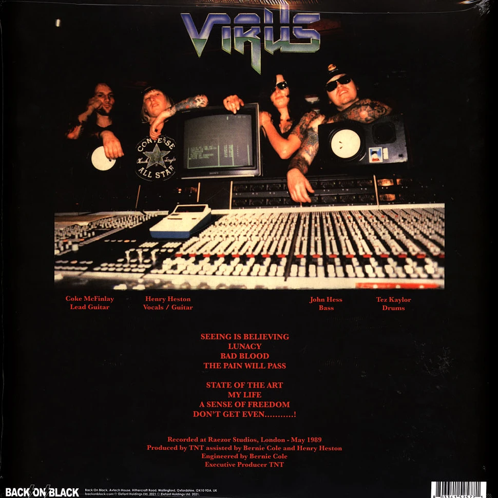 Virus - Lunacy Clear / Blue Splatter Vinyl Edition