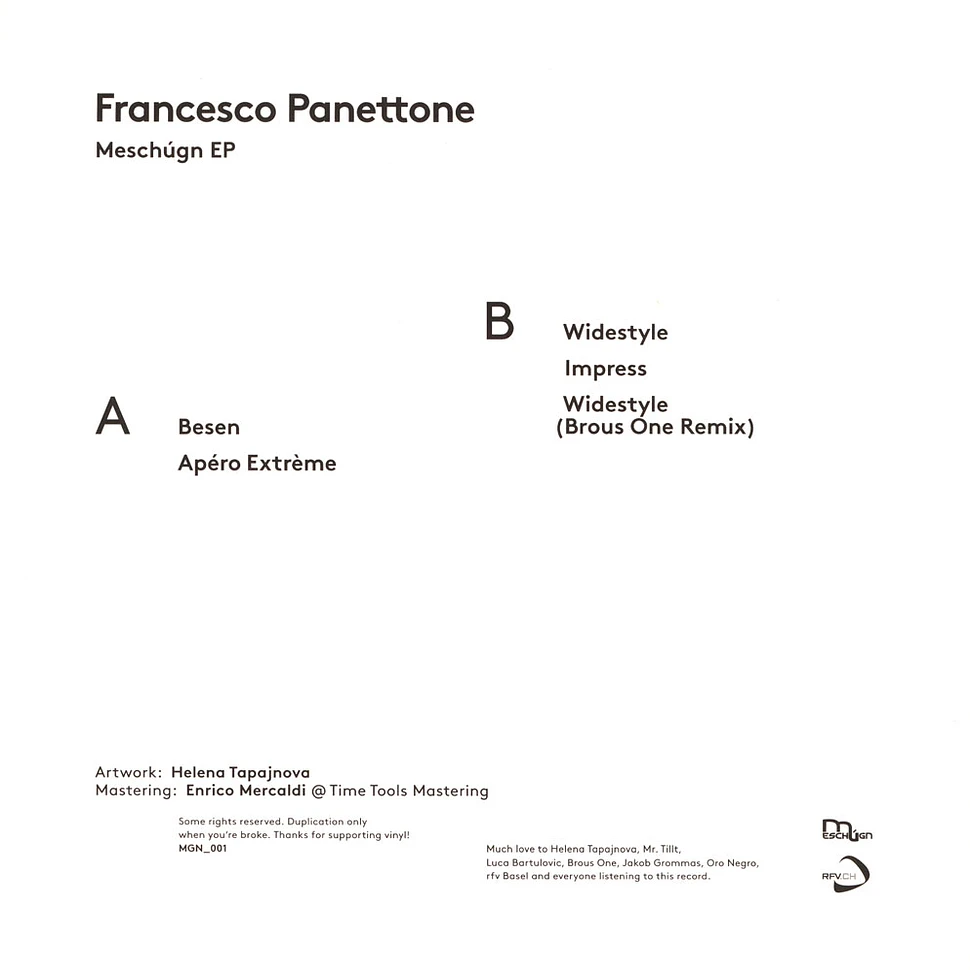 Francesco Panettone - Meschugn EP