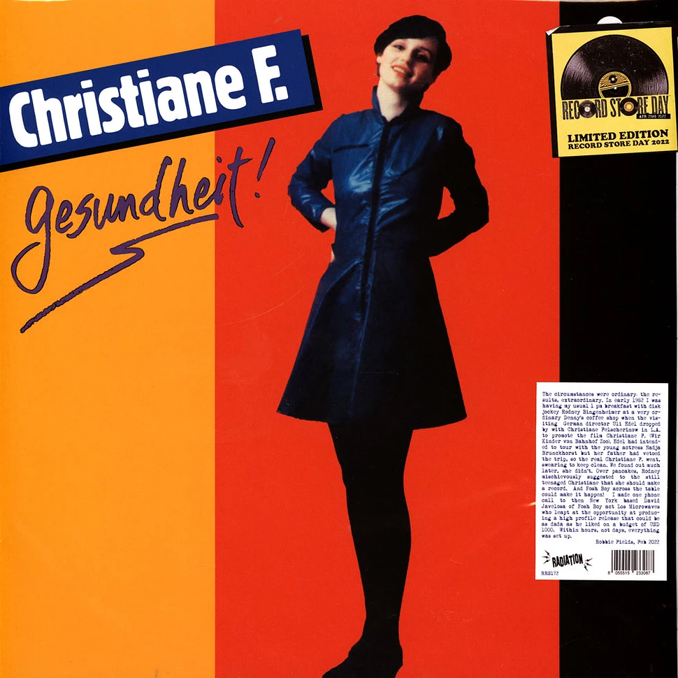 Christiane F - Gesundheit Red Vinyl Edition