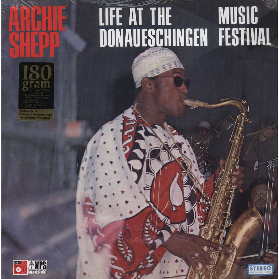 Archie Shepp - Life At The Donaueschingen Music Festival - Vinyl LP ...
