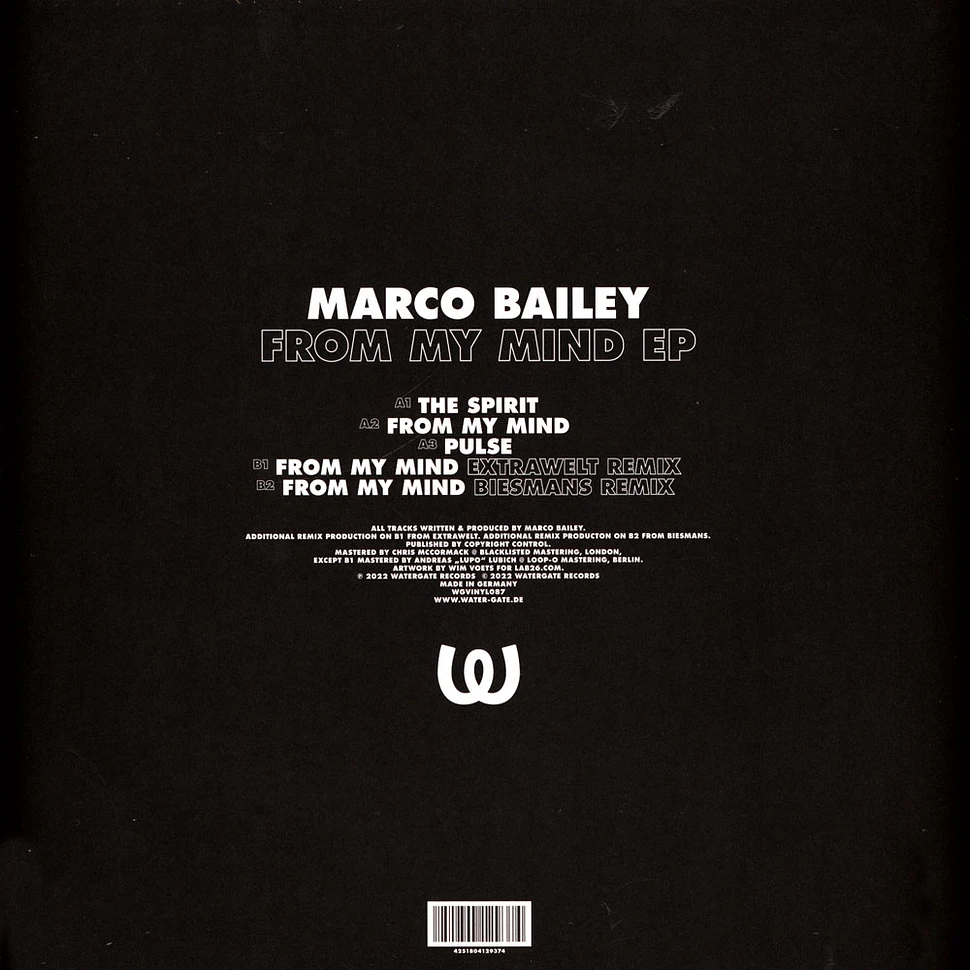 Marco Bailey - From My Mind EP White Vinyl Edition