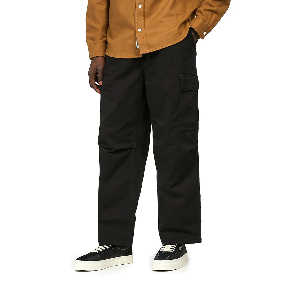 Shop Carhartt WIP Regular Cargo Pant Moraga Pants (black garment dyed)  online