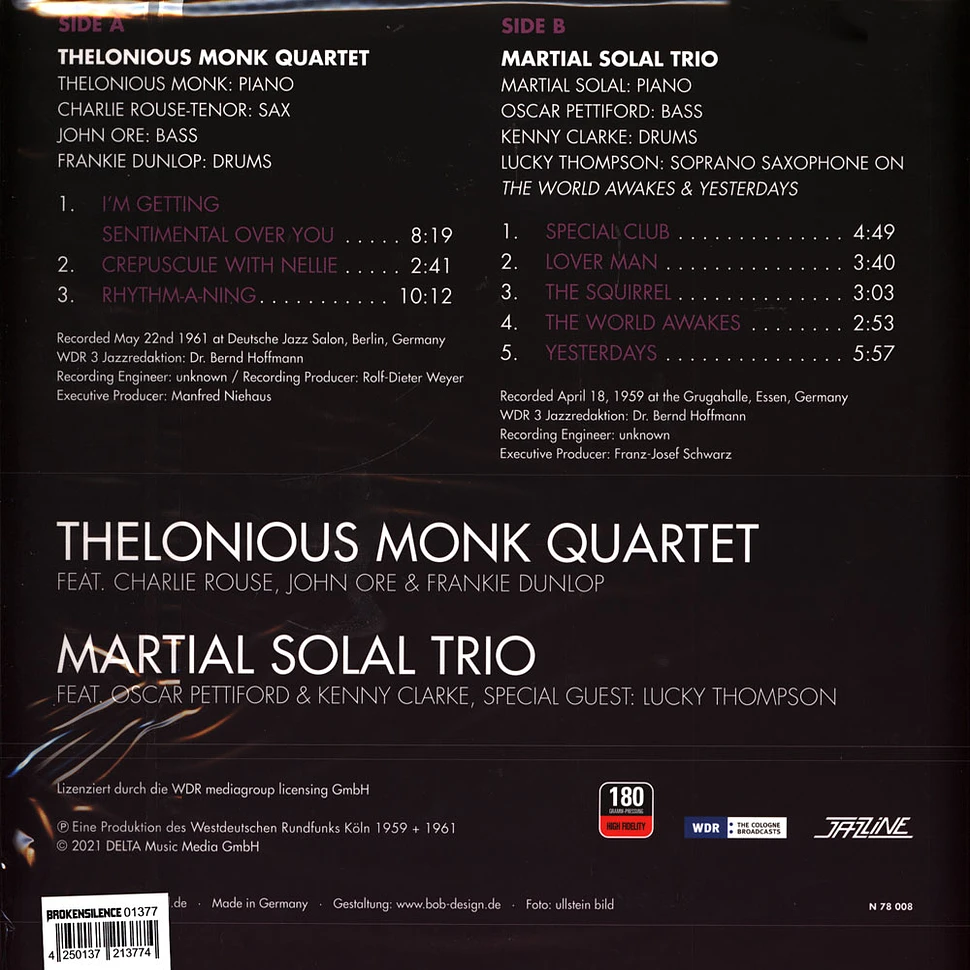 The Thelonious Monk Quartet - Live In Berlin 1961 / Live In Essen 1959 Record Store Day 2022 Vinyl Edition