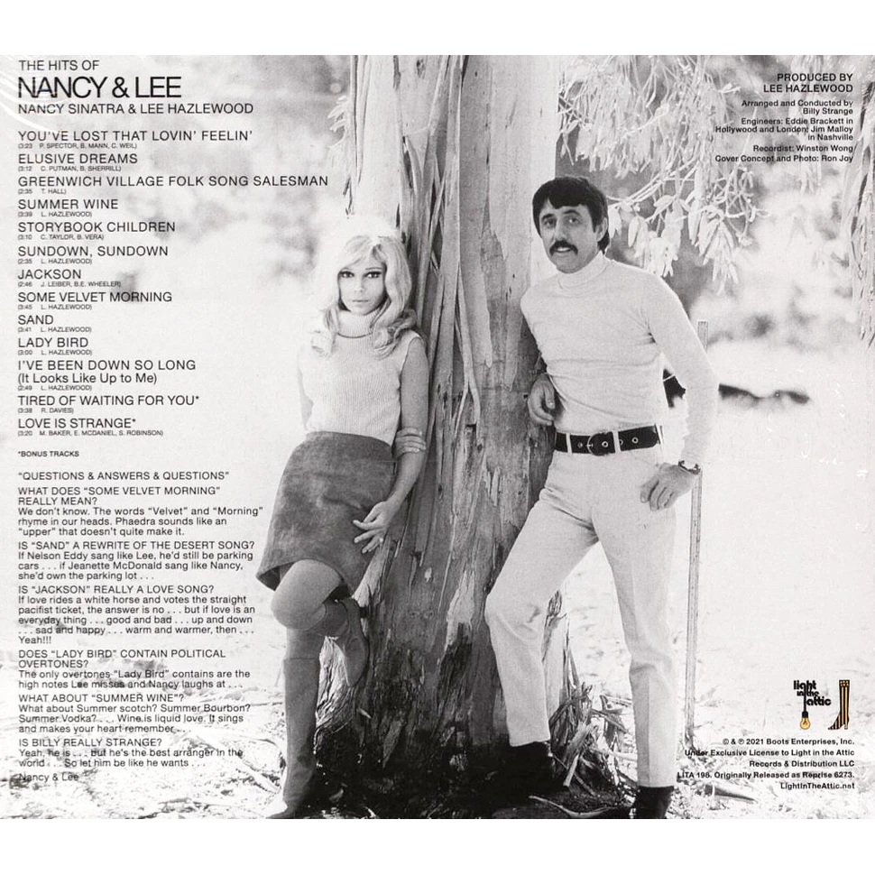 Nancy Sinatra & Lee Hazlewood Nancy & Lee CD 1968 US Reissue