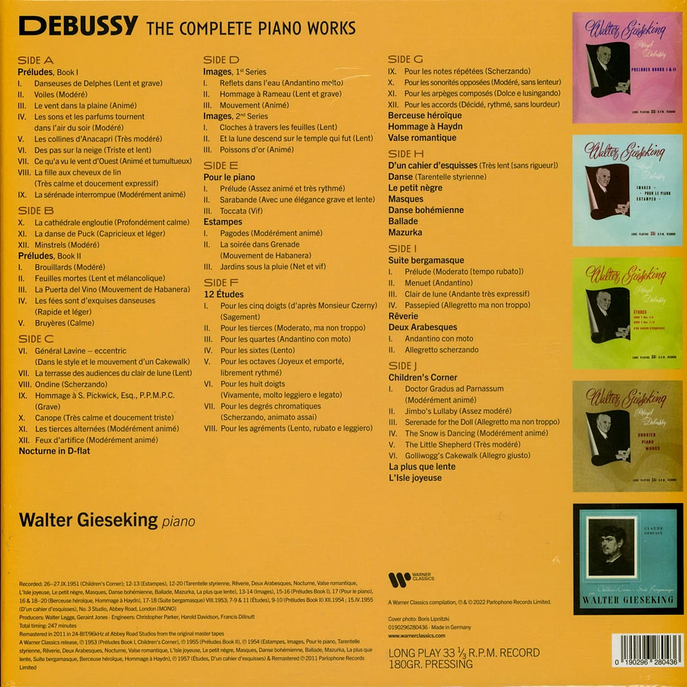 Walter Gieseking - Sämtliche Klavierwerke