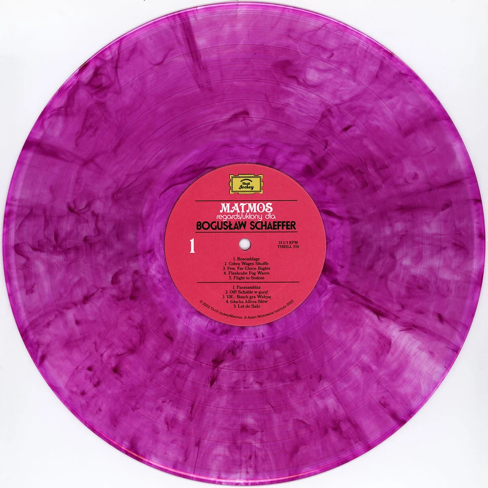 Matmos - Regards / Uklony Dla Boguslaw Schaeffer Purple Vinyl Edition