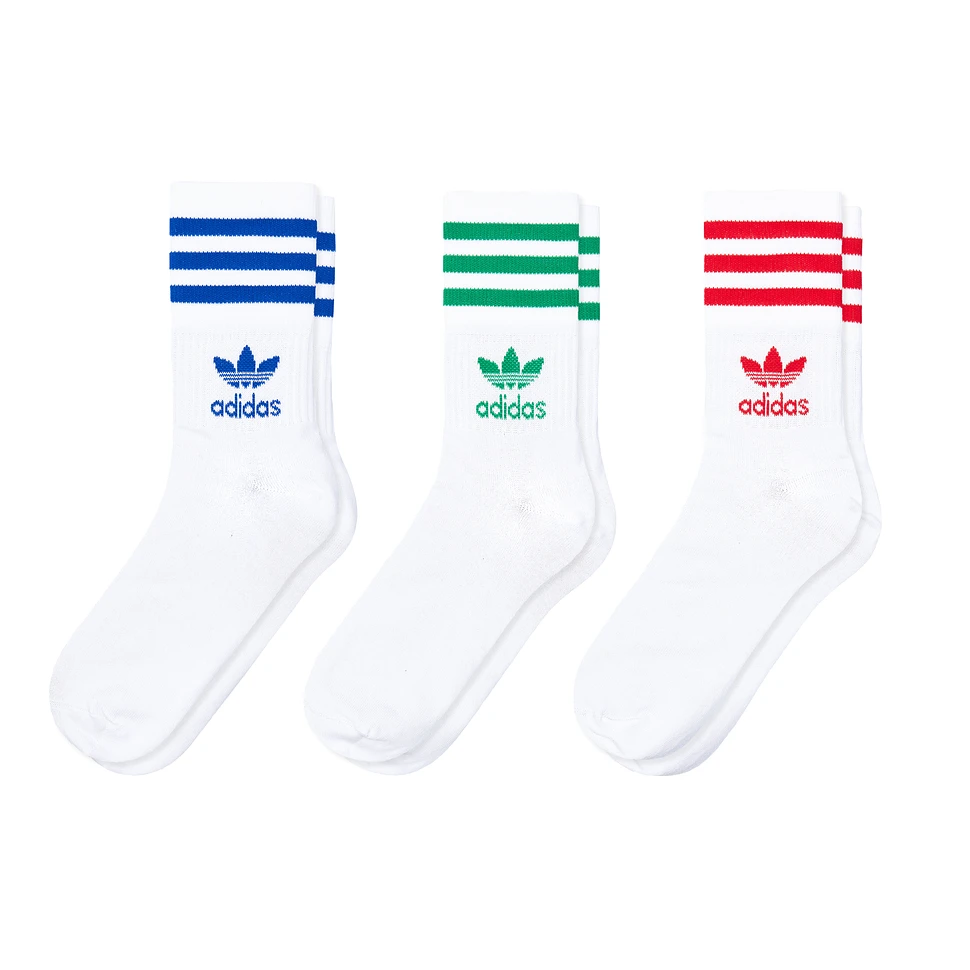 adidas - Mid Cut Crew Sock (Pack of 3)