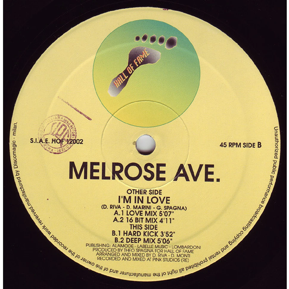 Melrose Ave. - I'm In Love