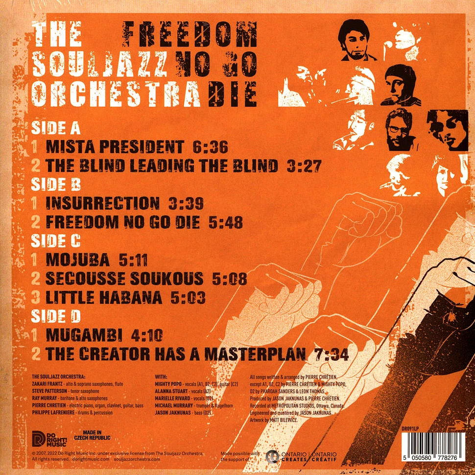 The Souljazz Orchestra - Freedom No Go Die Colored Vinyl Edition