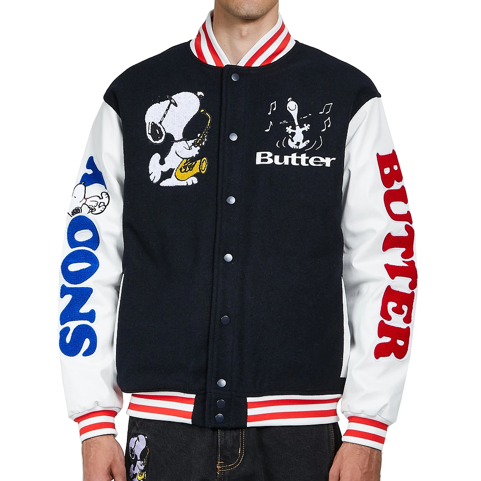 Butter Goods x Peanuts - Jazz Varsity Jacket