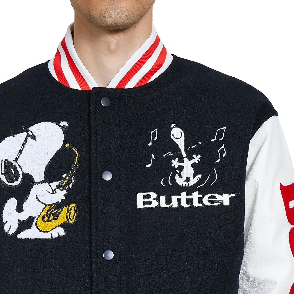 Butter Goods x Peanuts - Jazz Varsity Jacket