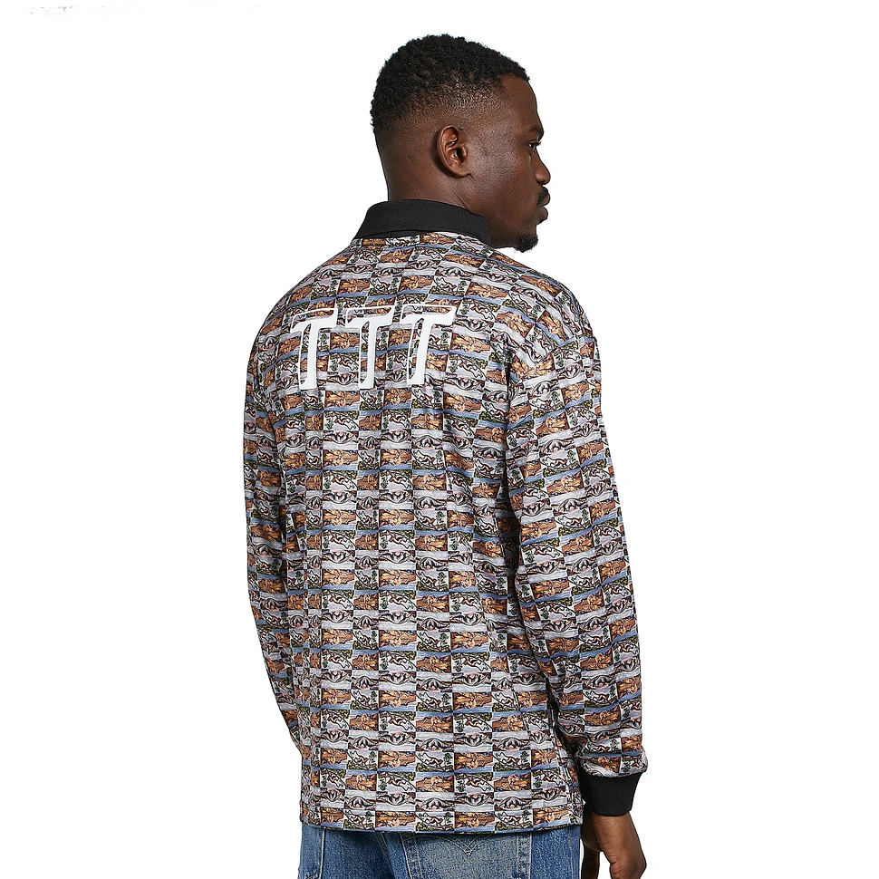 The Trilogy Tapes - Thranimal Football Shirt Longsleeve (Multi) | HHV