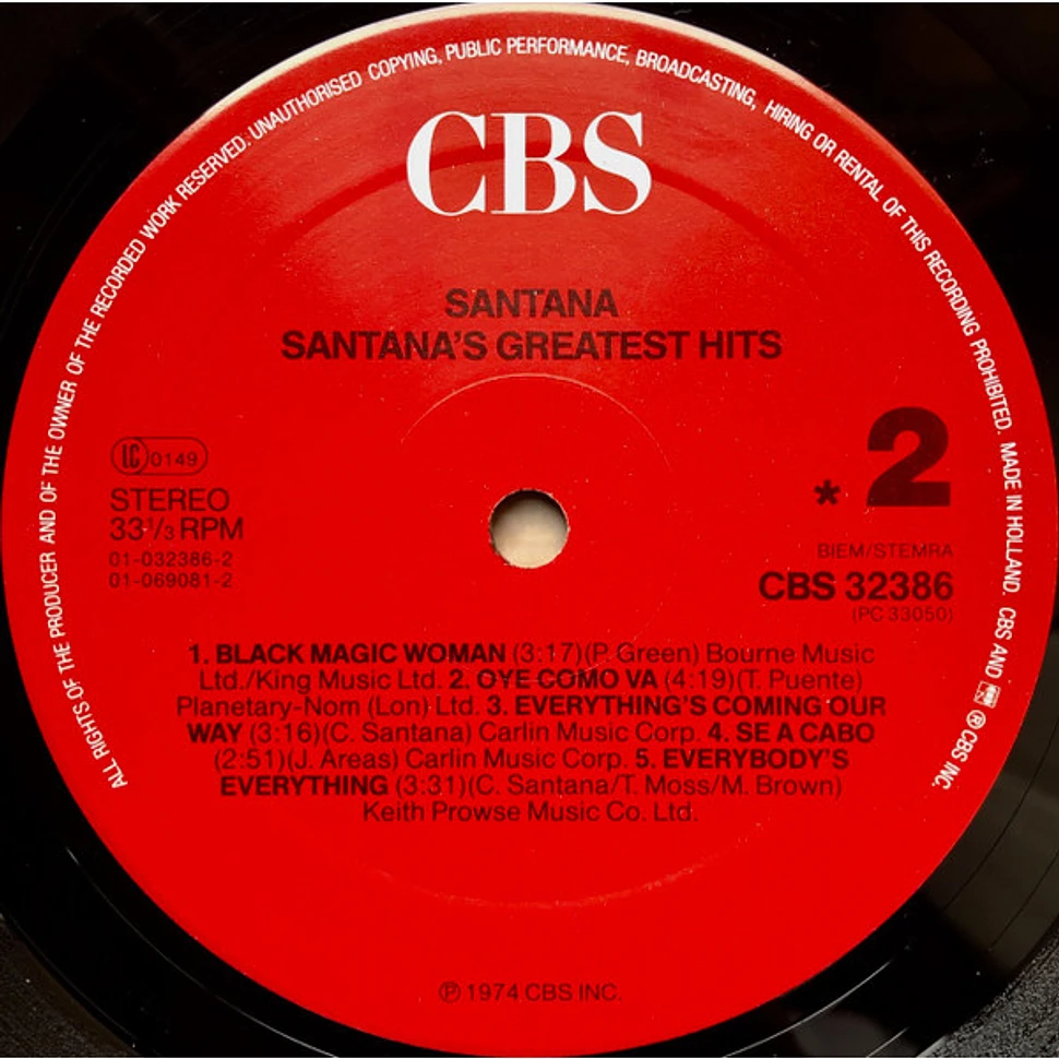 Santana - Santana's Greatest Hits