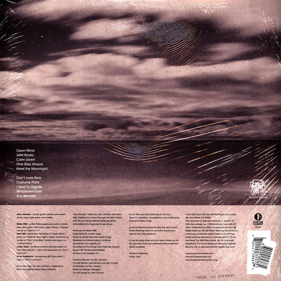Jack Johnson - Meet The Moonlight Indie Exclusive Sea Blue Vinyl Edition
