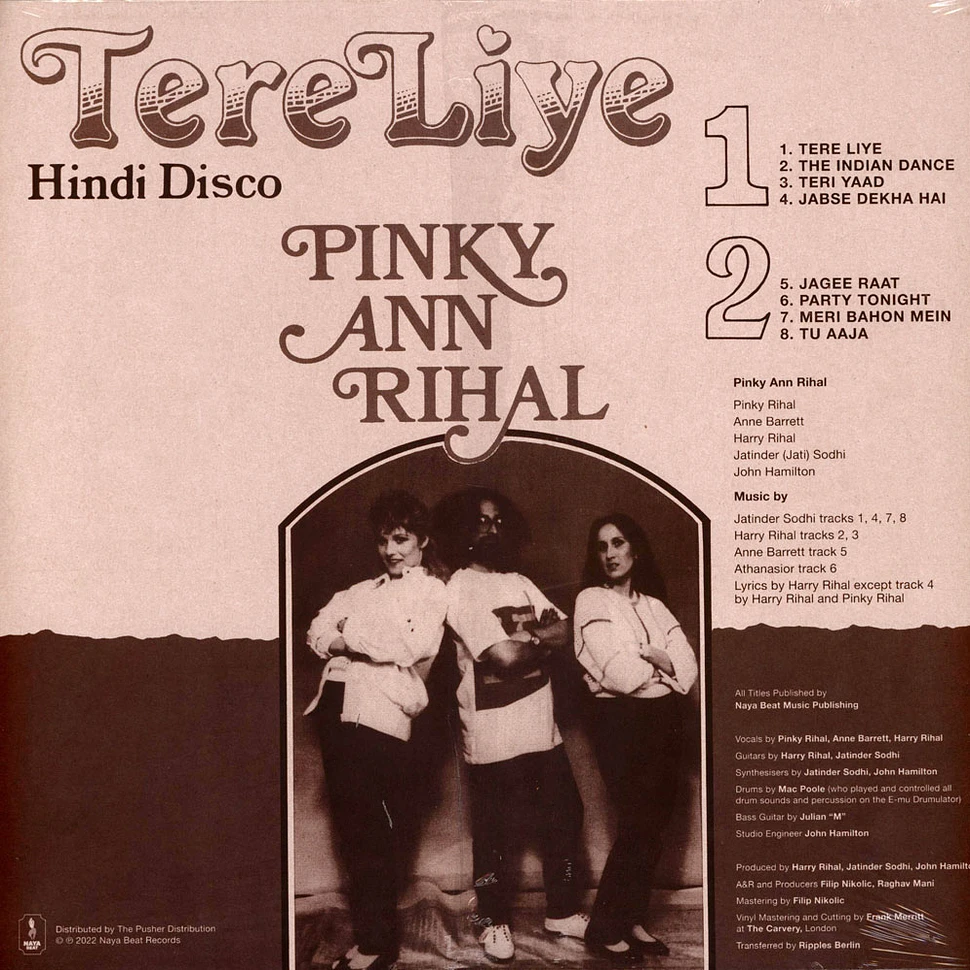 Pinky Ann Rihal - Tere Liye (Hindi Disco)