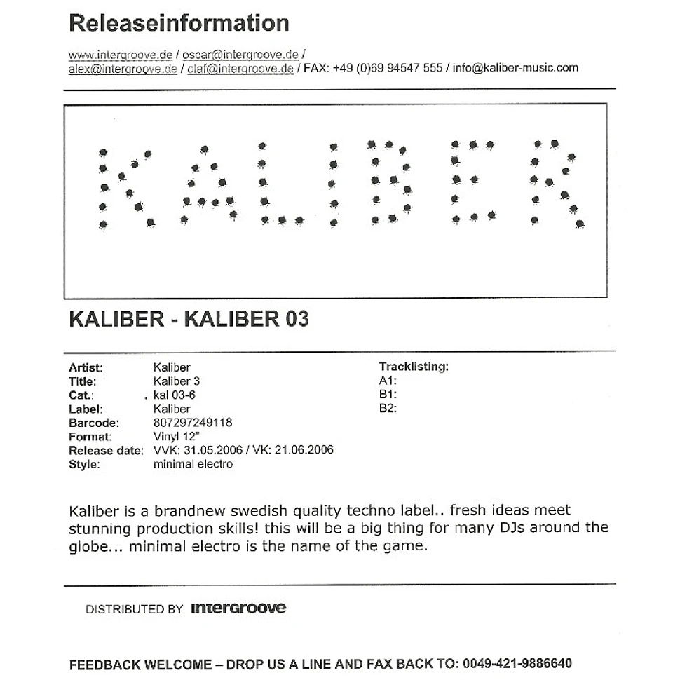 Kaliber - Kaliber 3