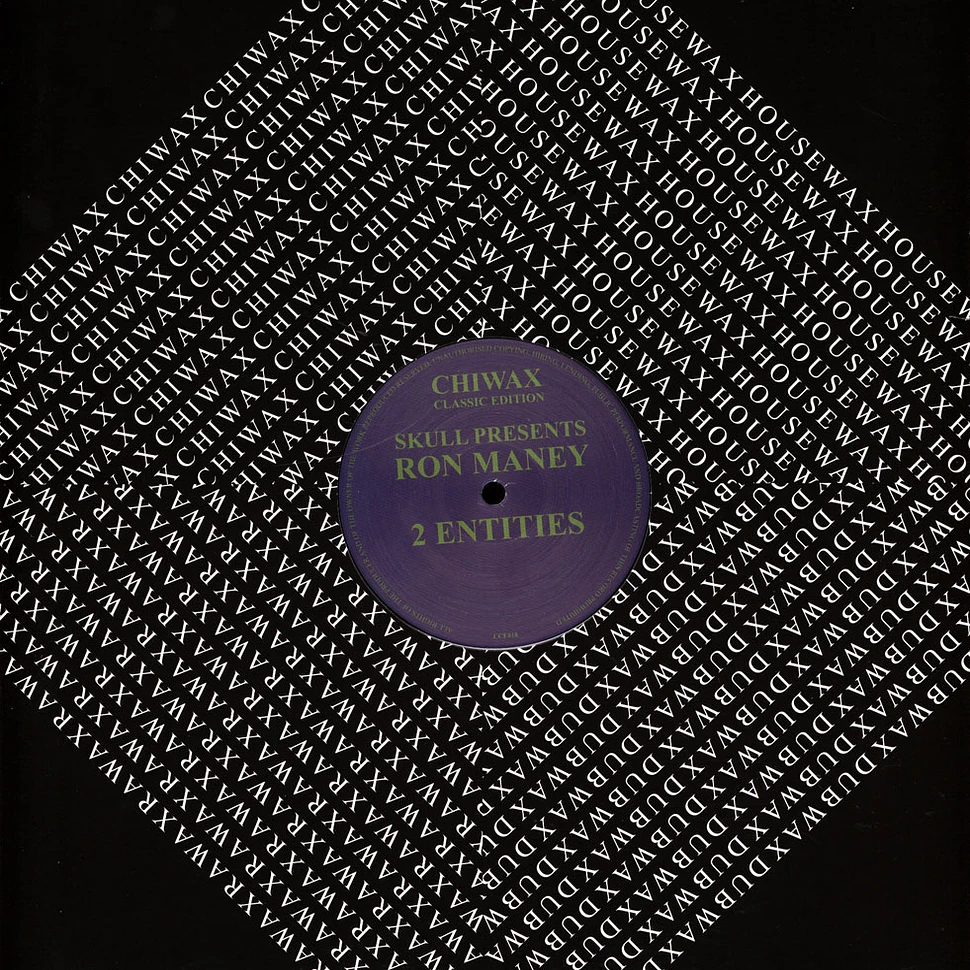 Skull Presents Ron Maney - 2 Entities Black Vinyl Edition