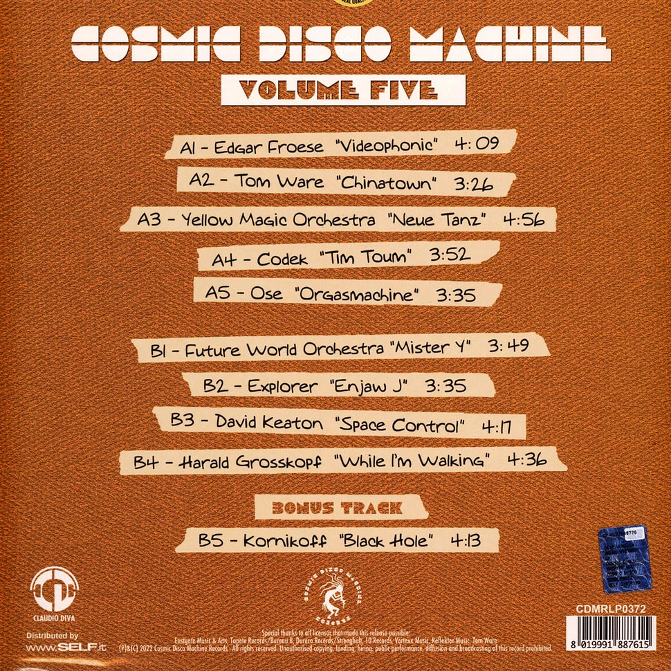 V.A. - Cosmic Disco Machine Volume 5 Green Marble Edition