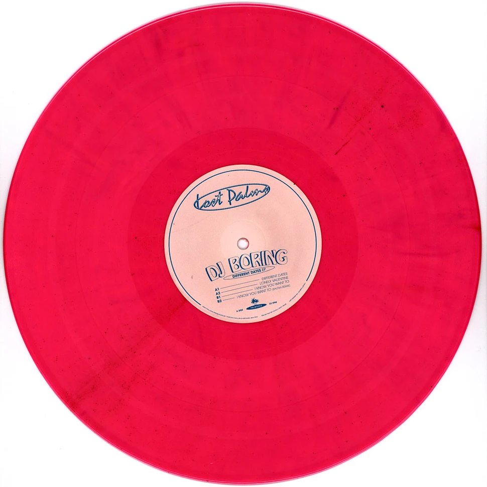 DJ Boring - Different Dates EP Pink Marbled Vinyl Edition