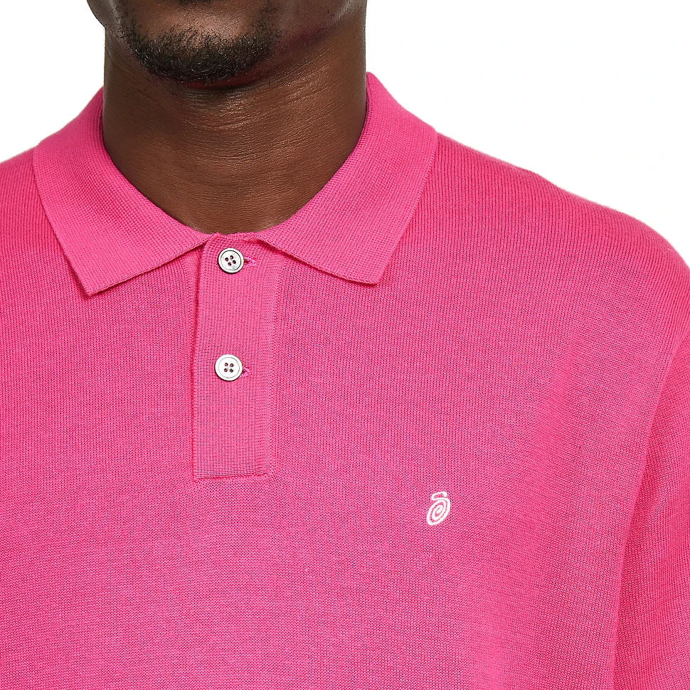 Stüssy - Classic SS Polo Sweater (Pink) | HHV
