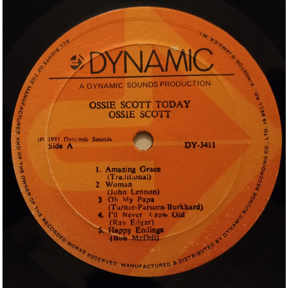 Ossie Scott - Today