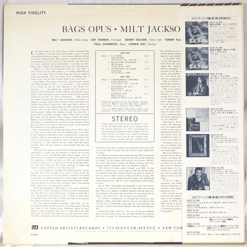 Milt Jackson - Bags' Opus