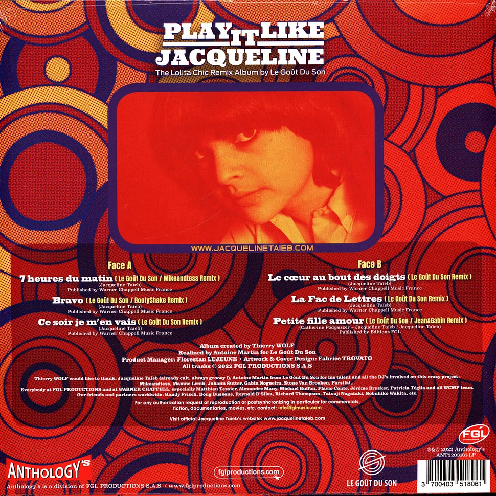 Jacqueline Taieb - Play It Like Jacqueline Remix Album