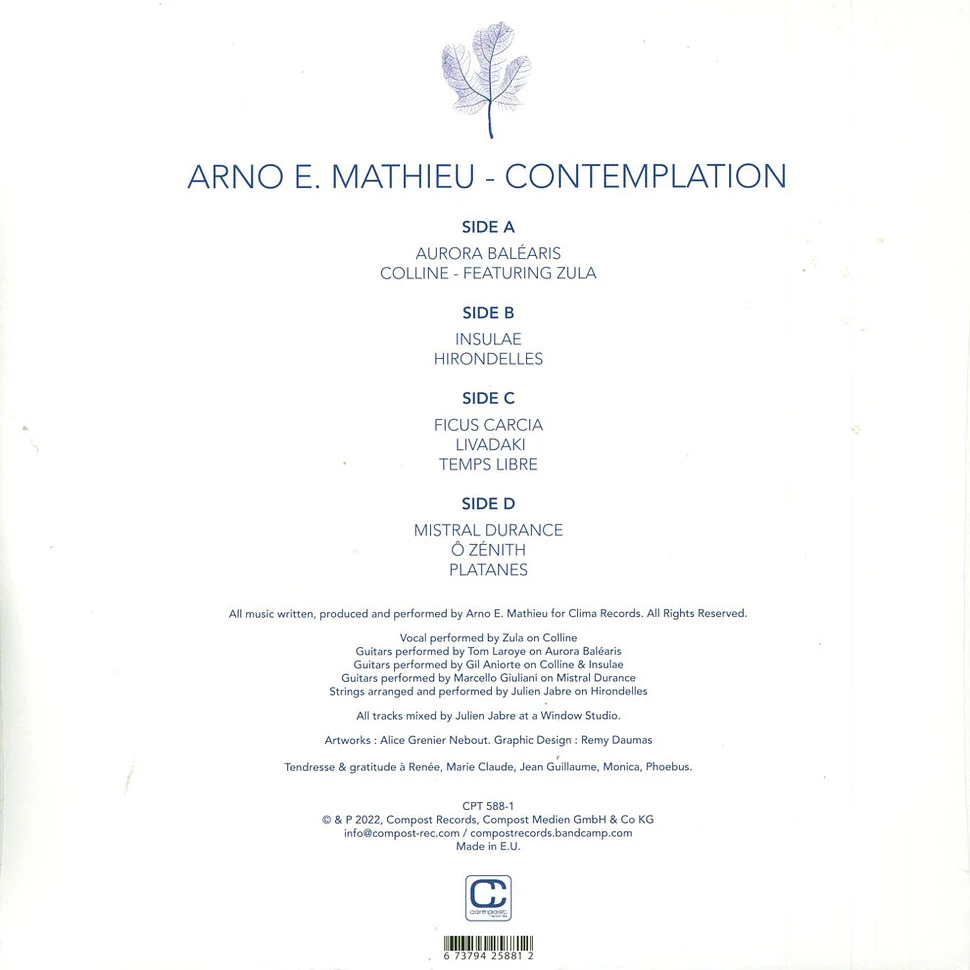 Arno E. Mathieu - Contemplation Vinyl Edition