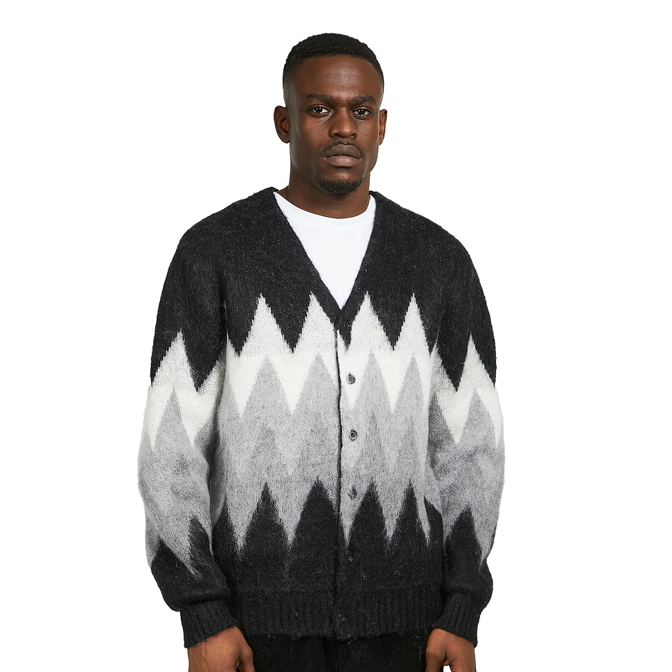 Beams Plus - Cardigan Chevron Stripe Jacquard Mohair 9G