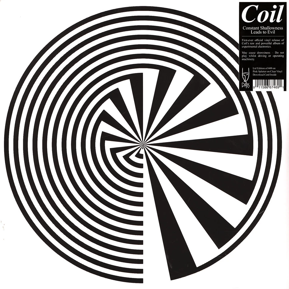 Coil - Constant Shallowness Leads To Evil Pink / Clear Splatter Vinyl Edition