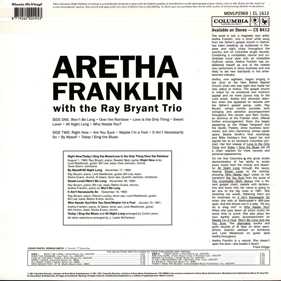 Aretha Franklin With The Ray Bryant Combo - Aretha