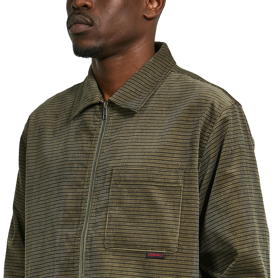 Gramicci - Grid Cord Zip Shirt (Olive) | HHV