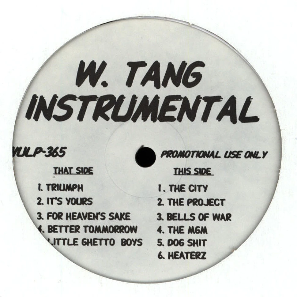 Wu-Tang Clan - W. Tang Instrumental L.P.