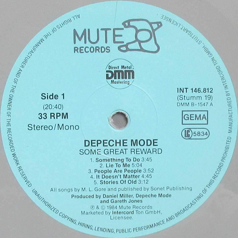 Depeche Mode - Some Great Reward - Vinyl LP - 1986 - DE - Reissue | HHV