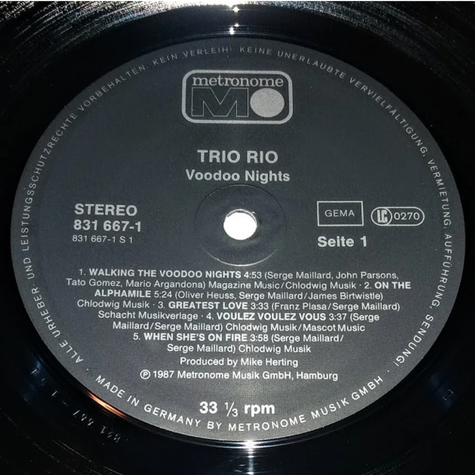 Trio Rio - Voodoo Nights