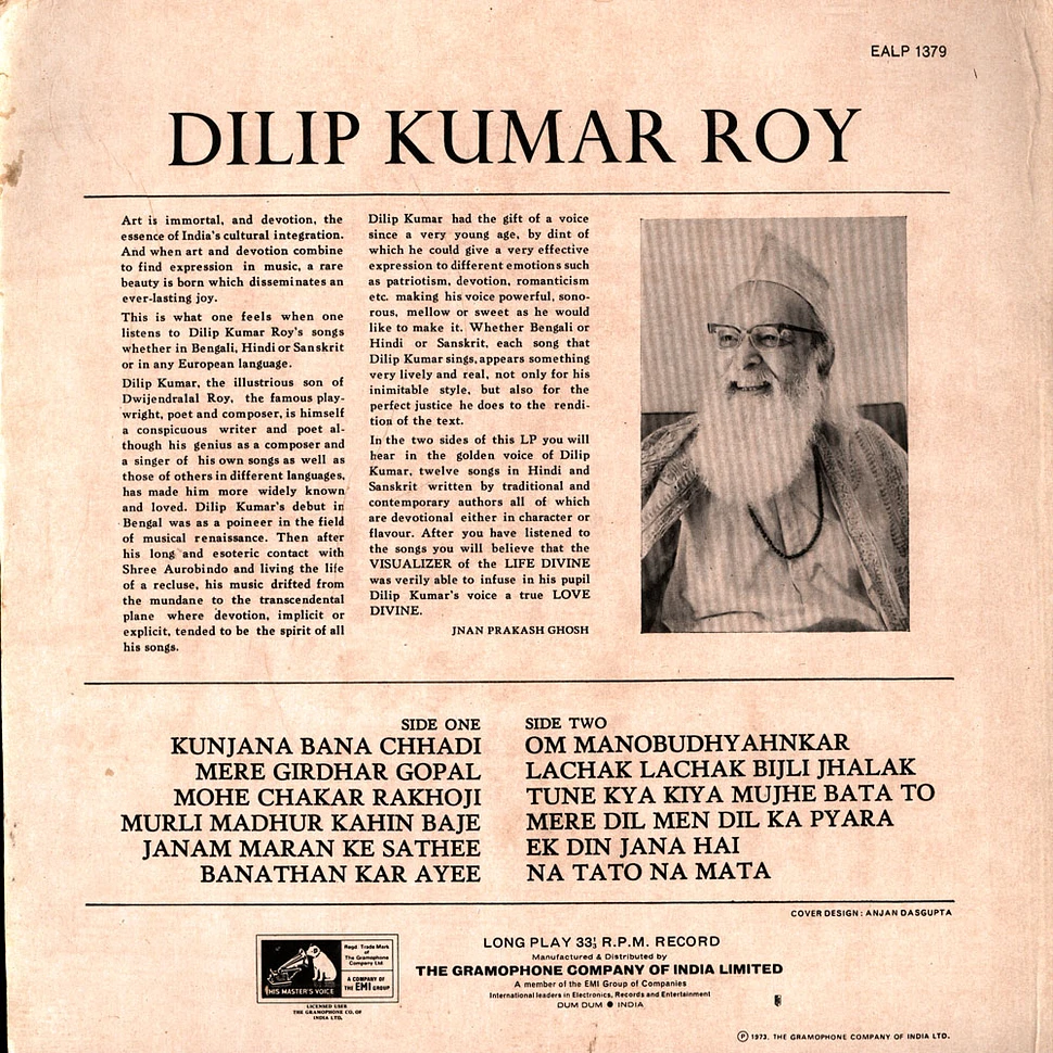 Dilip Kumar Roy - Dilip Kumar Roy