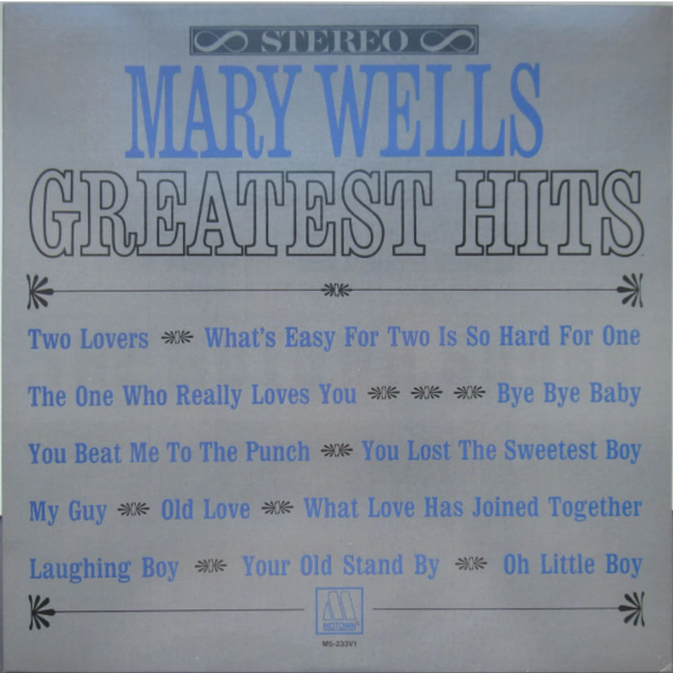 Mary Wells - Greatest Hits