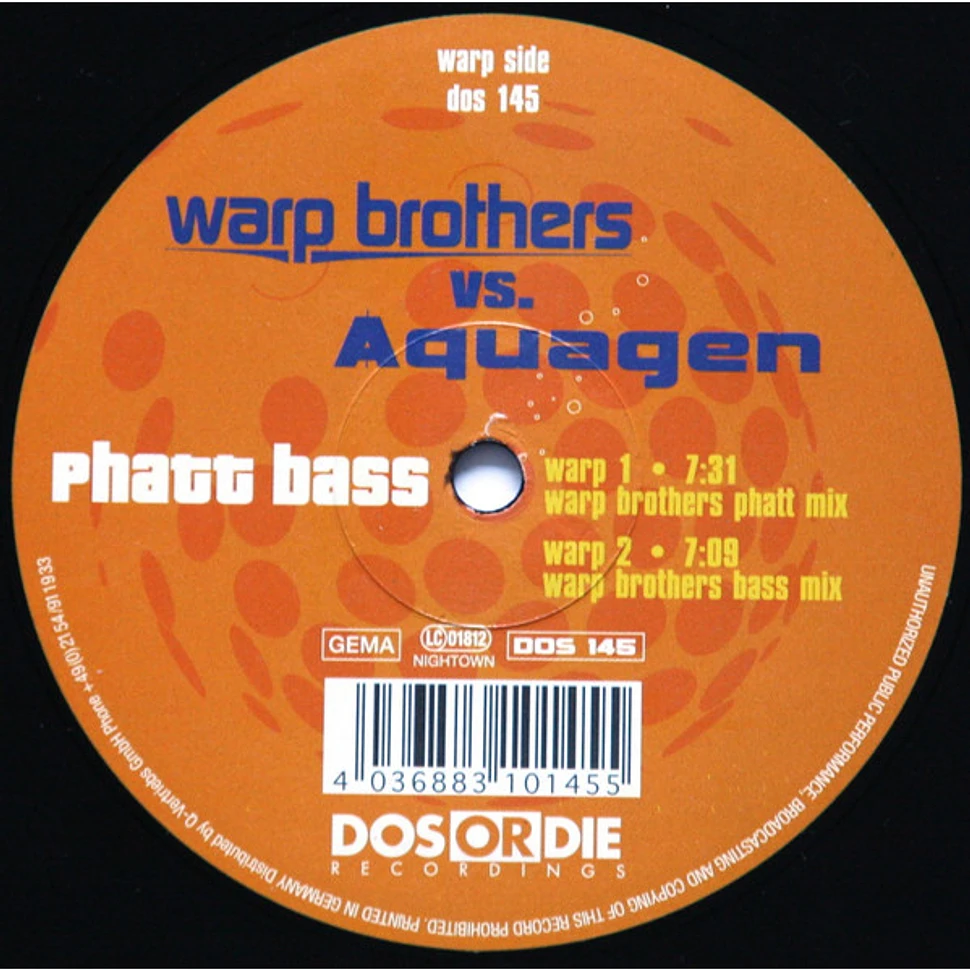 Warp Brothers Vs. Aquagen - Phatt Bass