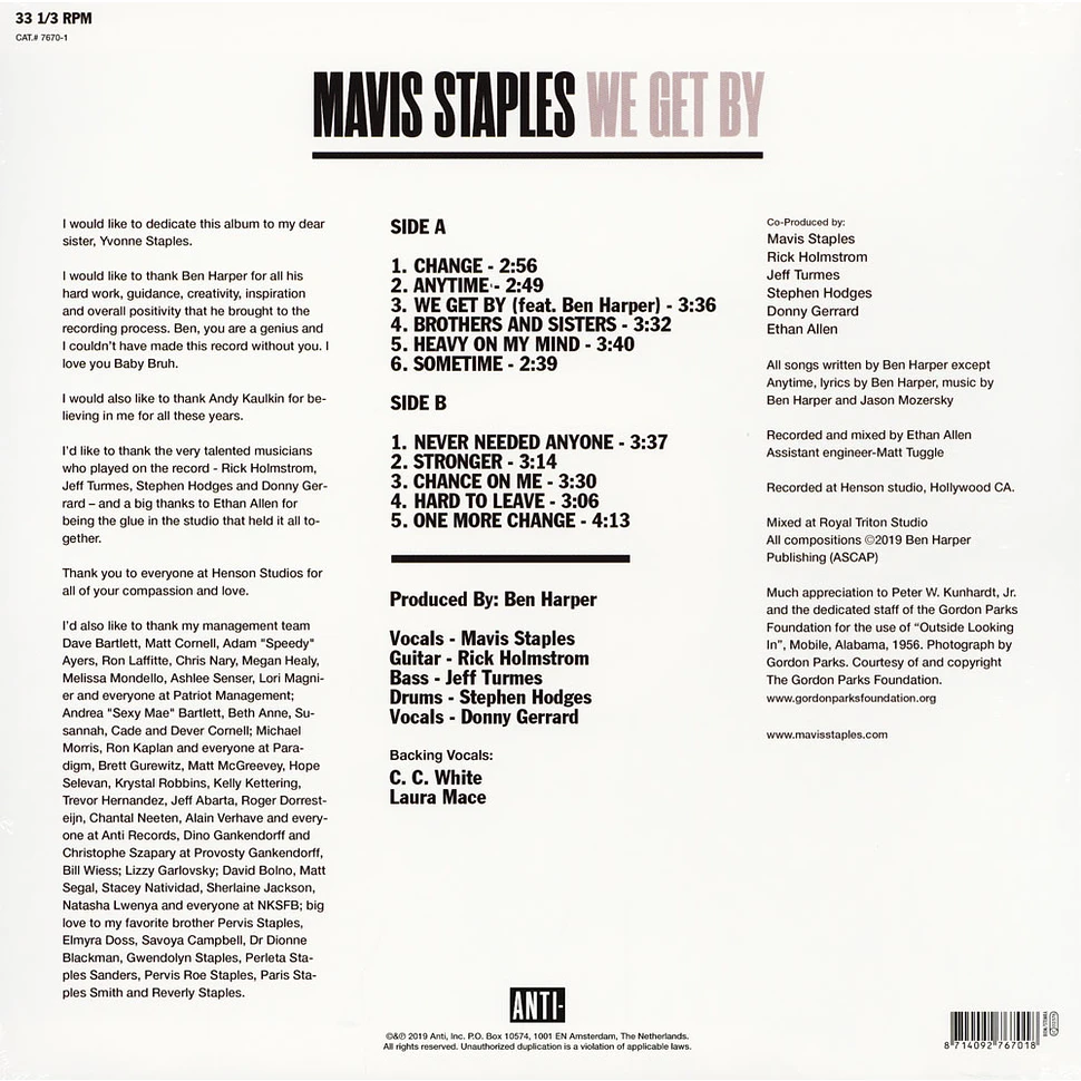 Mavis Staples - We Get By