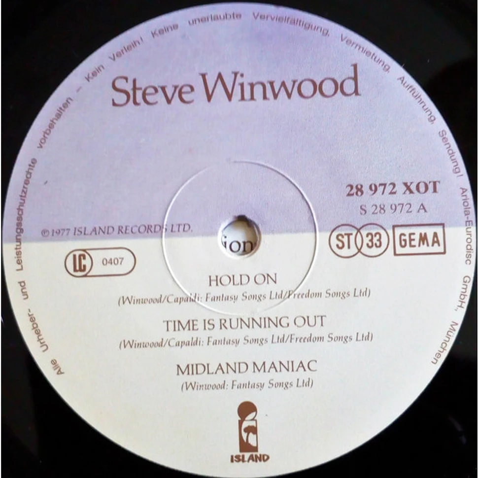 Steve Winwood - Steve Winwood