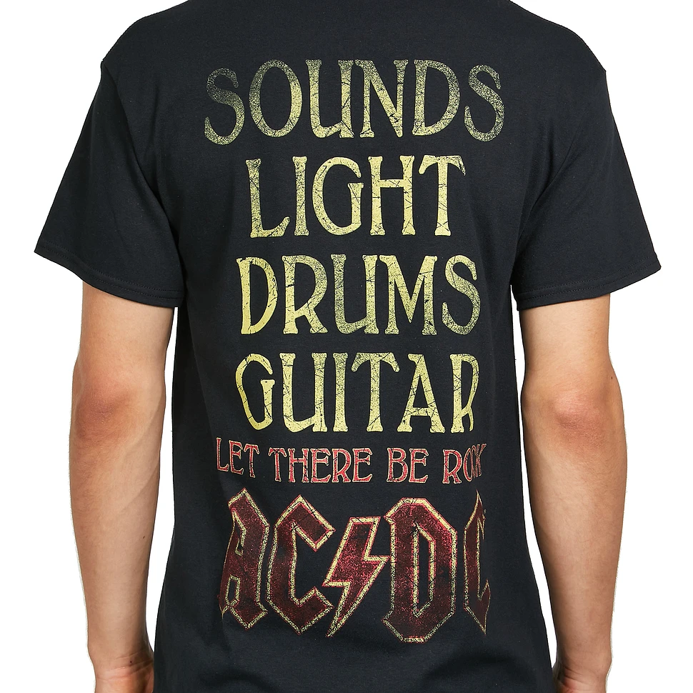 AC/DC - Sounds Light Drums Guitar T-Shirt