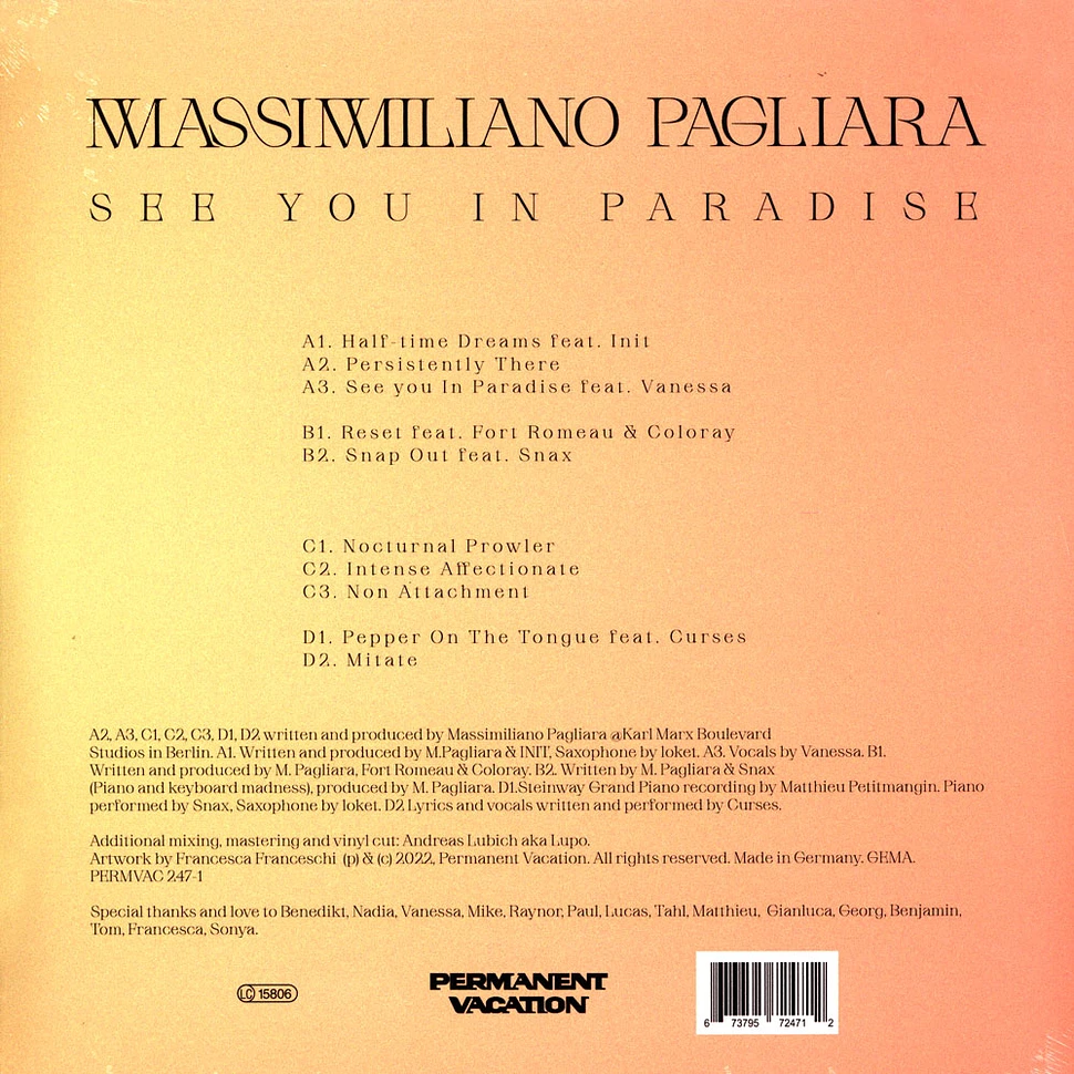 Massimiliano Pagliara - See You In Paradise