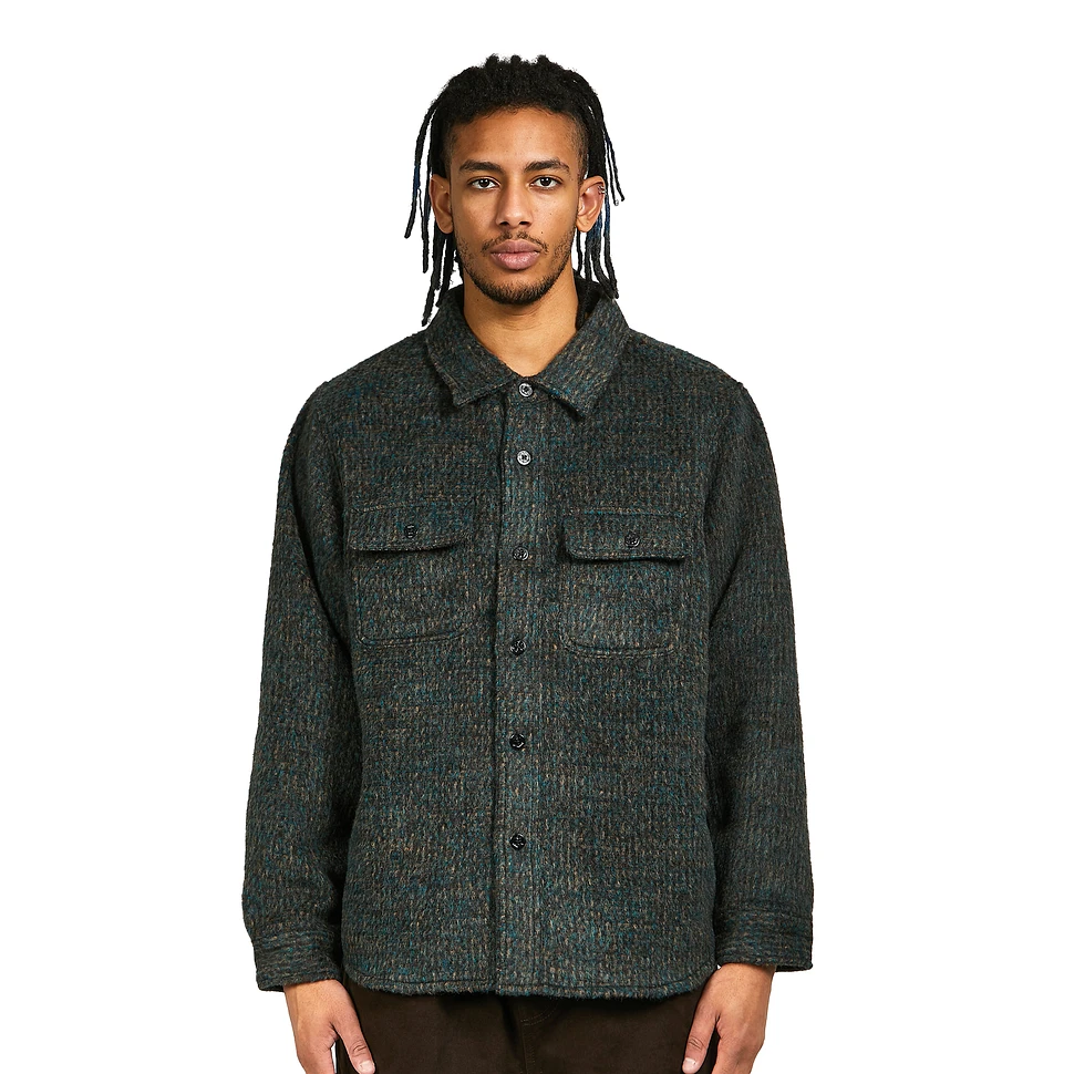 Stüssy - Speckled Wool CPO Shirt (Black) | HHV