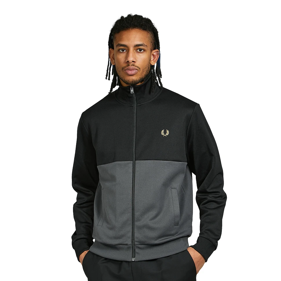 Fred Perry - Colour Block Track Jacket (Black) | HHV