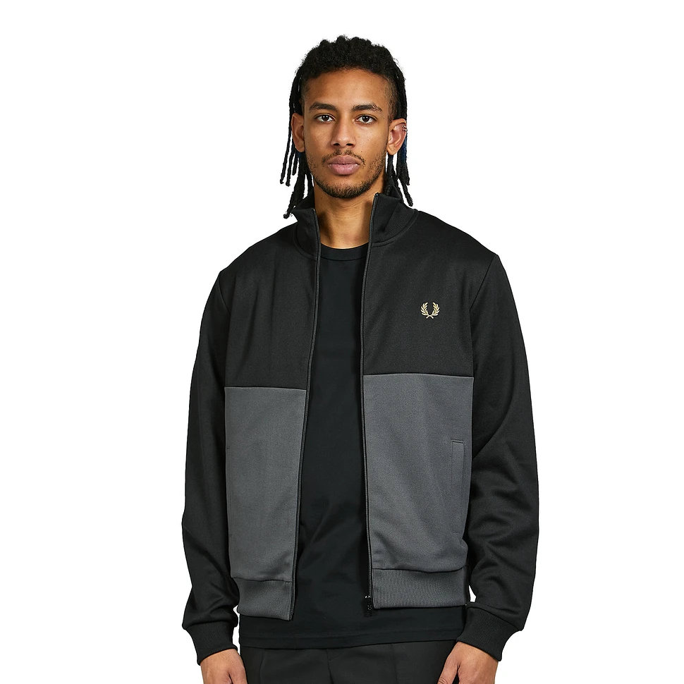 Fred Perry - Colour Block Track Jacket (Black) | HHV