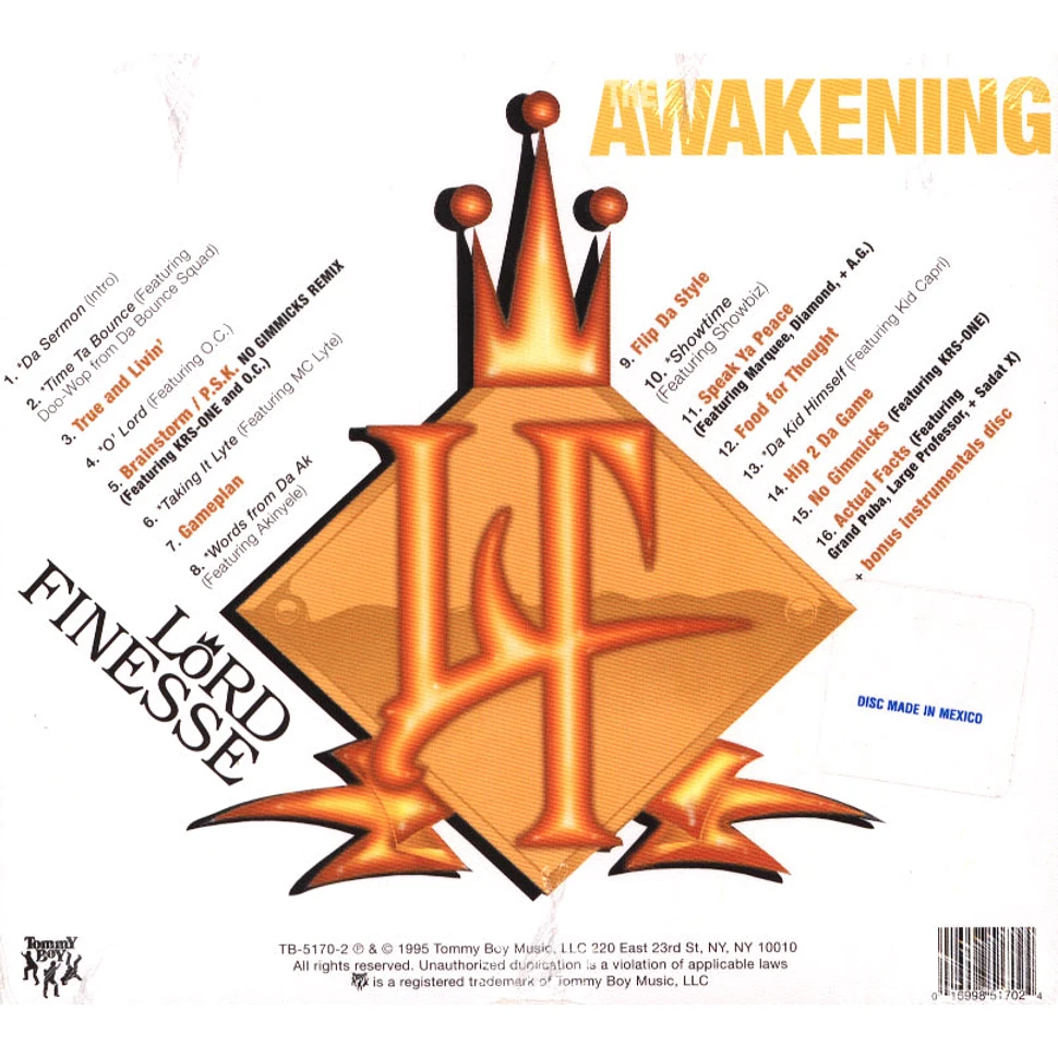 Lord Finesse - The Awakening 25th Anniversary Edition - 2CD - 1995